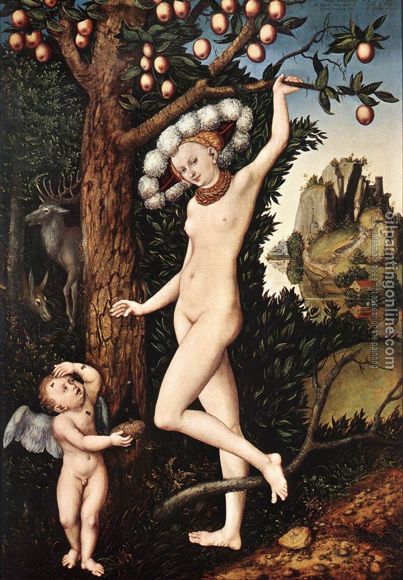 Lucas il Vecchio Cranach - Cupid Complaining to Venus